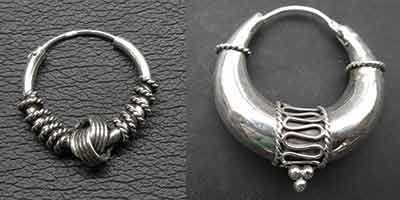 Silber Creolen Ohrschmuck